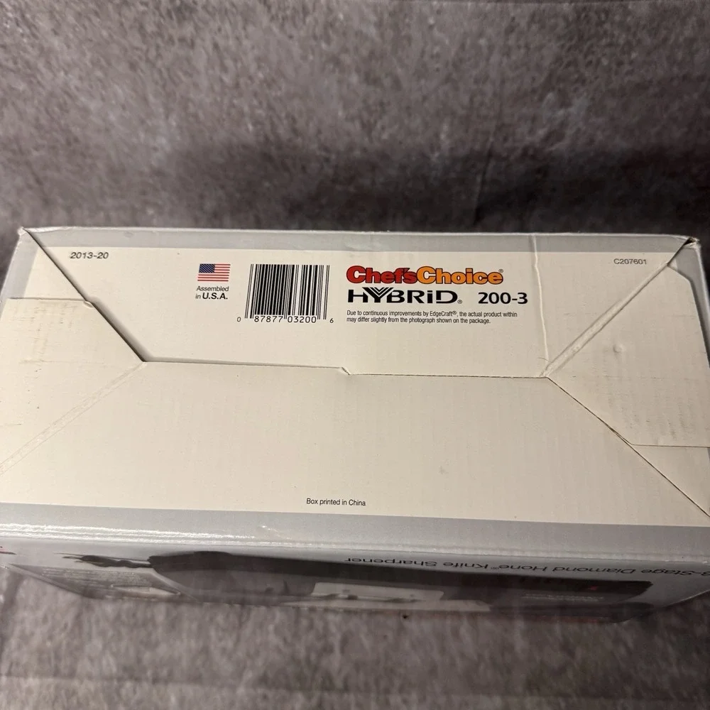 New Chefs Choice Hybrid Model 200-3 3-Stage Knife Sharpener w/ Diamond Hone